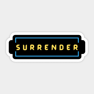 Surrender | Christian Typography Sticker